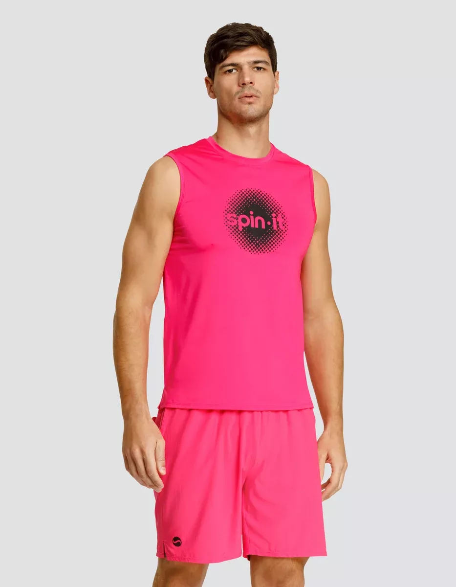 JOSH MUSCLE TANK - VIVID PINK