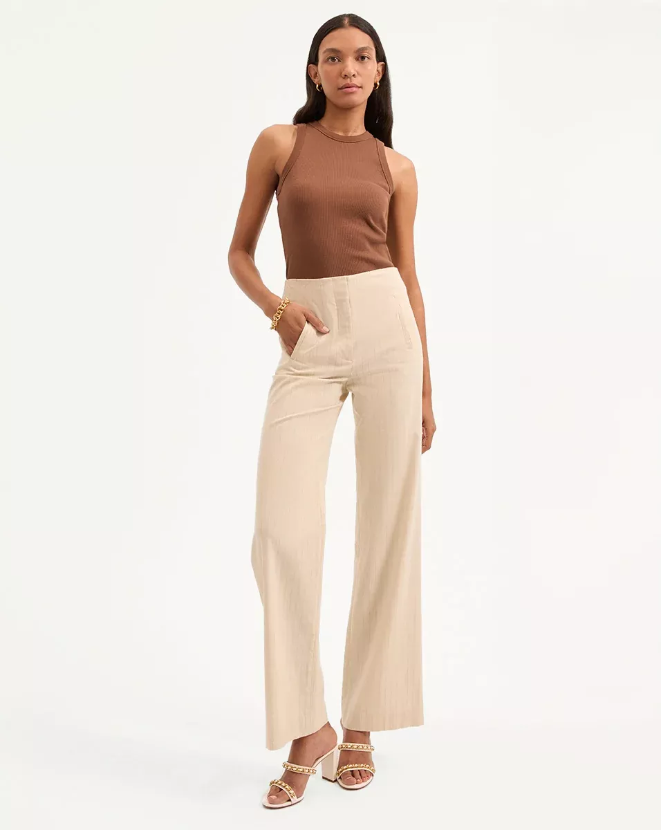 Jude Metallic Pinstripe Pant