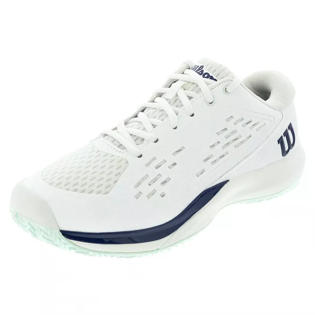 Juniors' Rush Pro Ace Tennis Shoes White and Bay