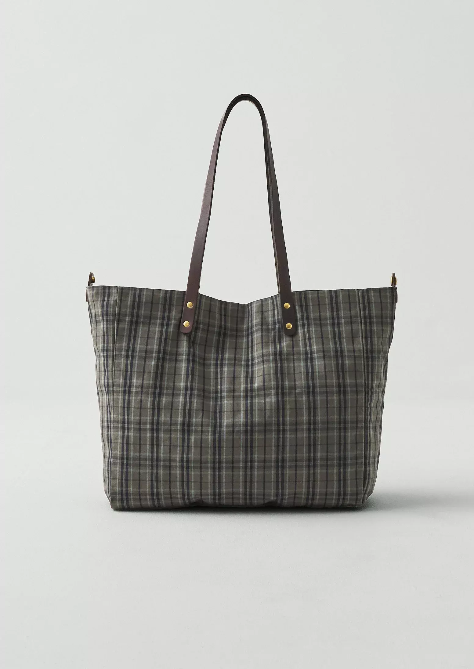 Kate Sheridan Waxed Cotton Check Tote