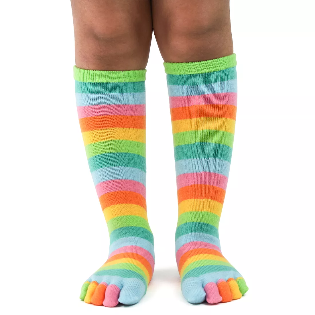 Kid's Citrus Stripe Toe Socks