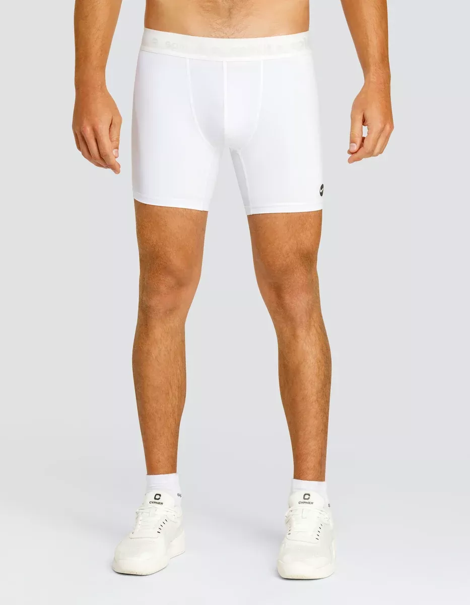 KYLIAN 6" BASE LAYER SHORTS - CHALK WHITE