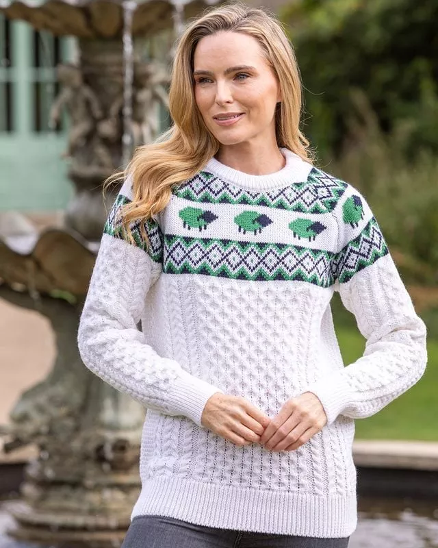 Ladies Sheep Sweater Natural