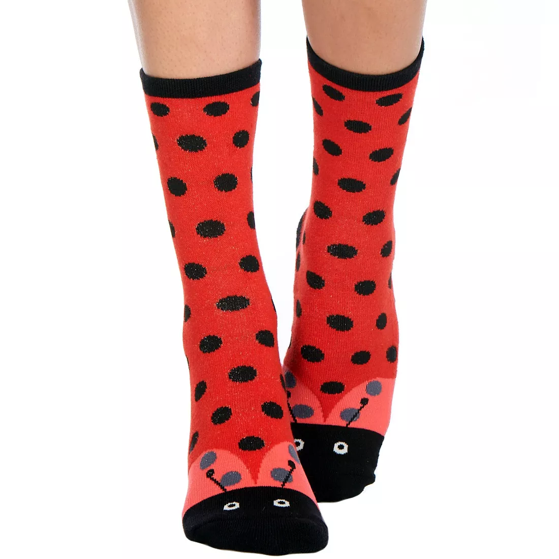 Ladybug Slipper Sock