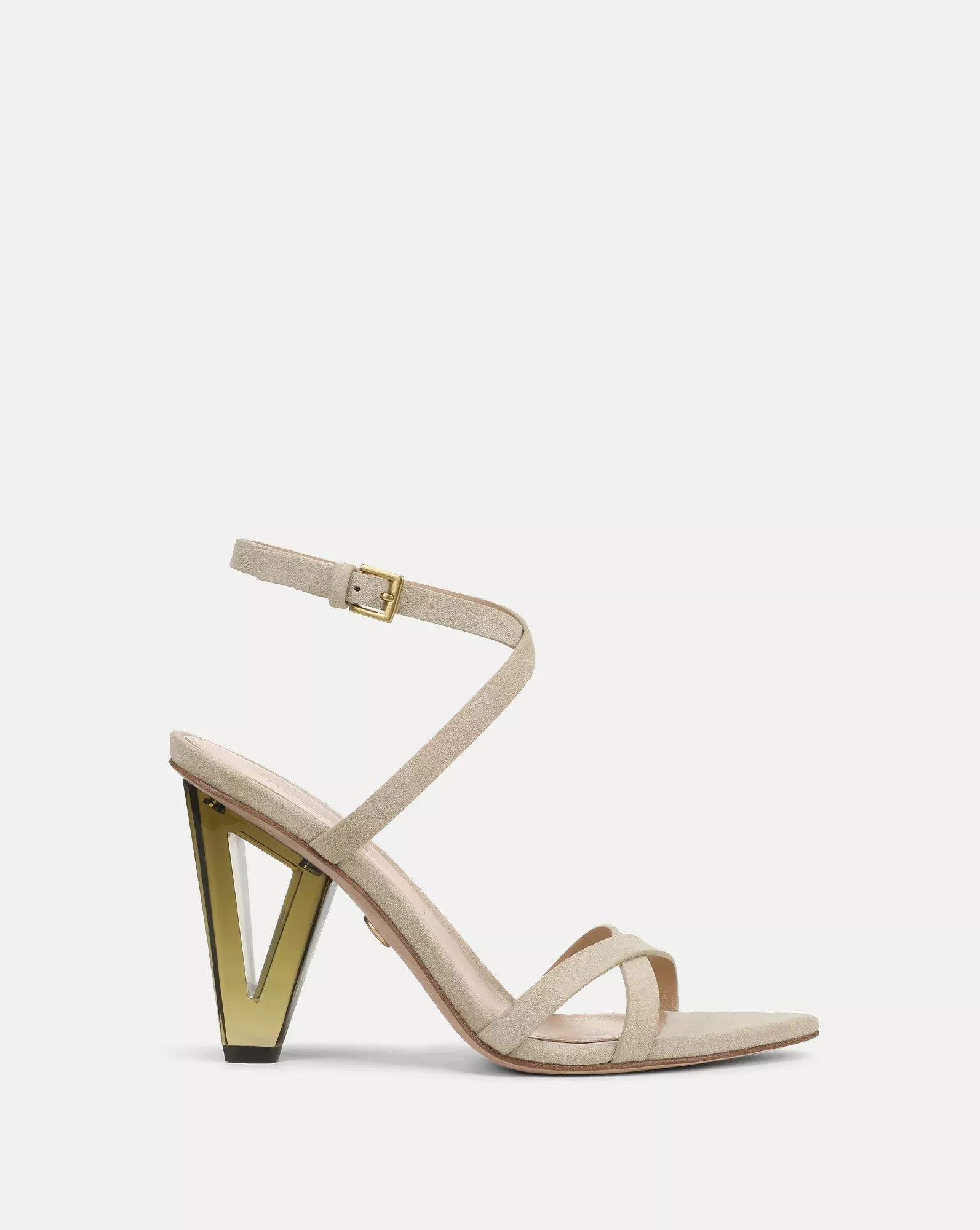 Lanaya Suede Ankle-Wrap Sandal