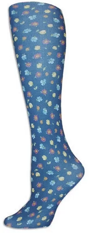 Laura's Garden Navy Trouser Socks