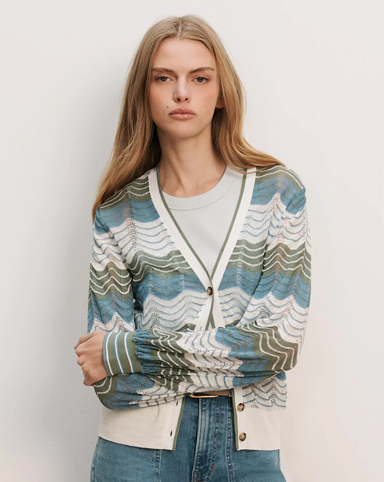 Laurinor Linen-Blend Cardigan
