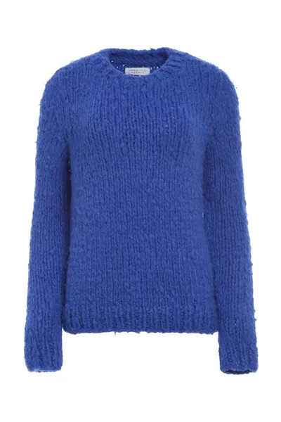 Lawrence Knit Sweater in Cobalt Welfat Cashmere