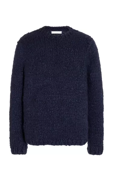 Lawrence Knit Sweater in Navy Welfat Cashmere M