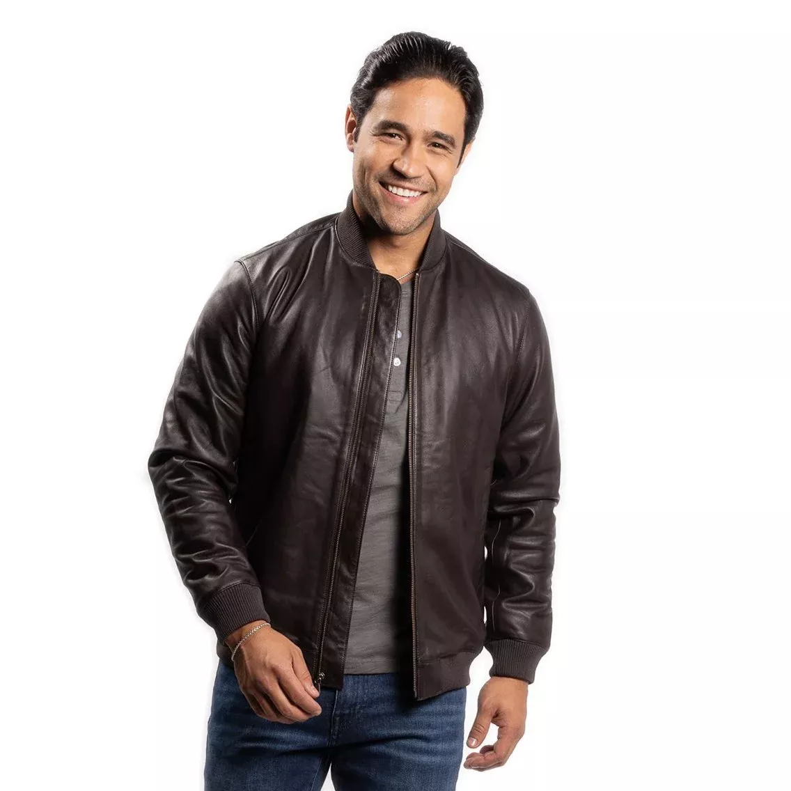 Leather Jacket - Brown