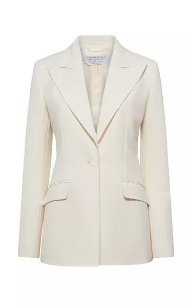 Leiva Blazer in Ivory Sportswear Wool