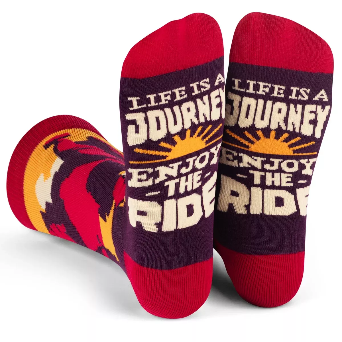 Life Is a Journey, Enjoy The Ride Socks