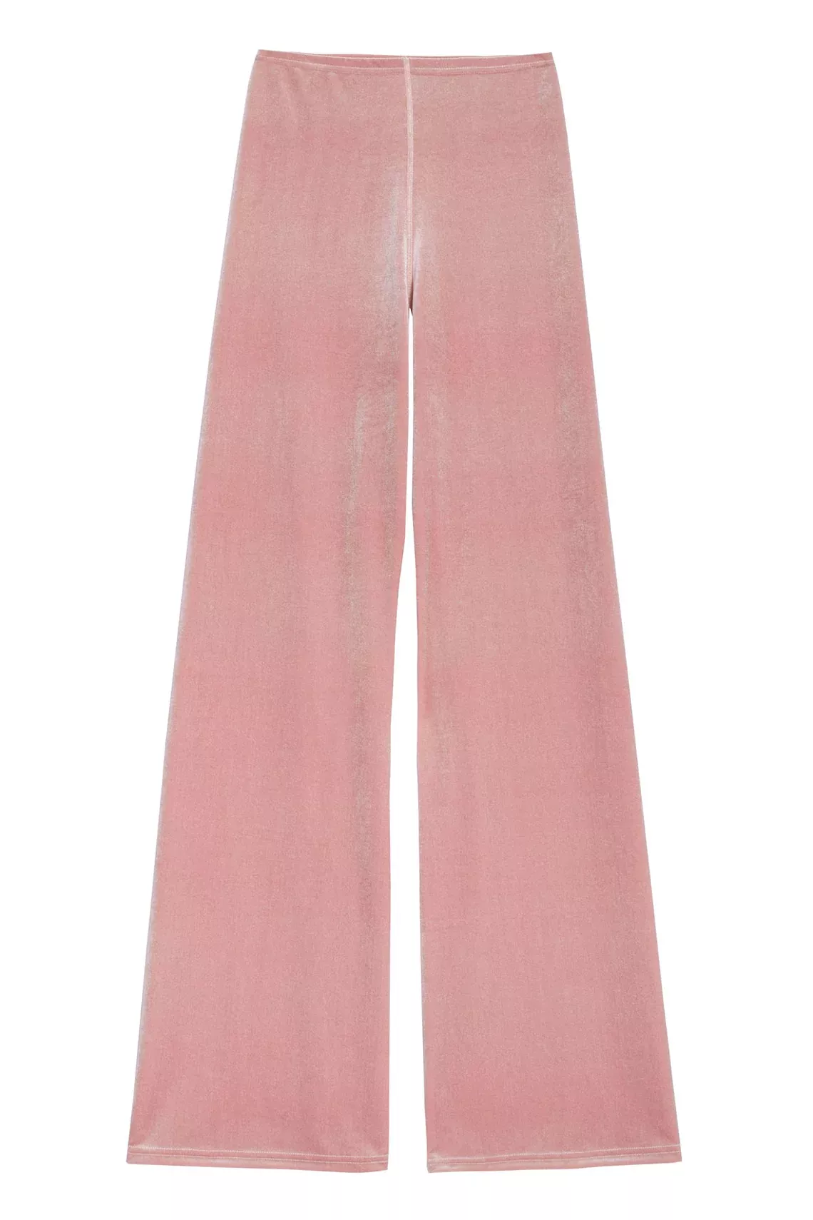 Light Pink Velvet Wide Leg Pant