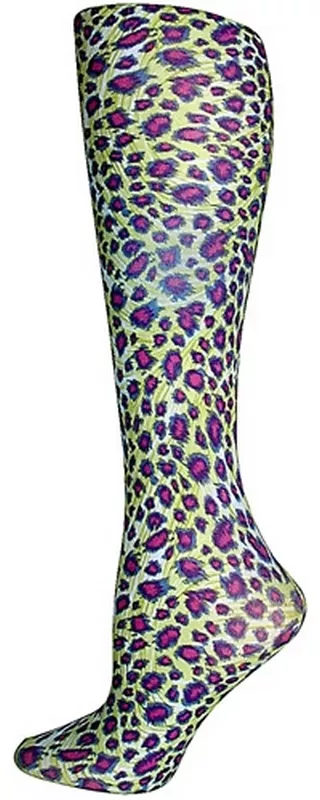 Lime Cheetah Tights-Large/Tall