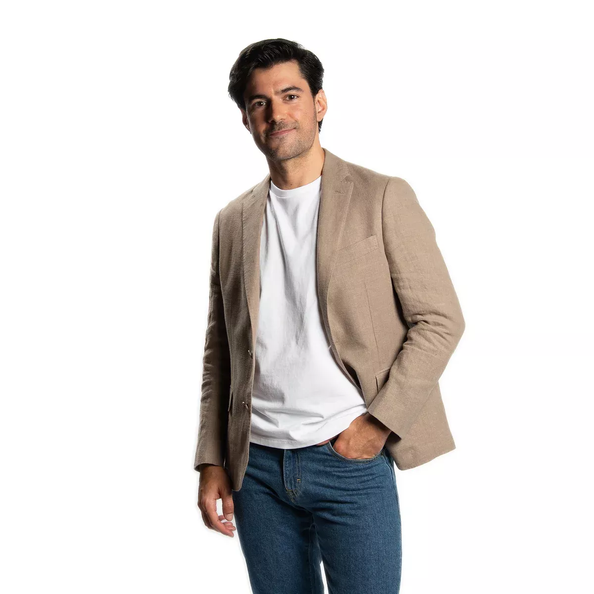 Linen Blazers - Taupe
