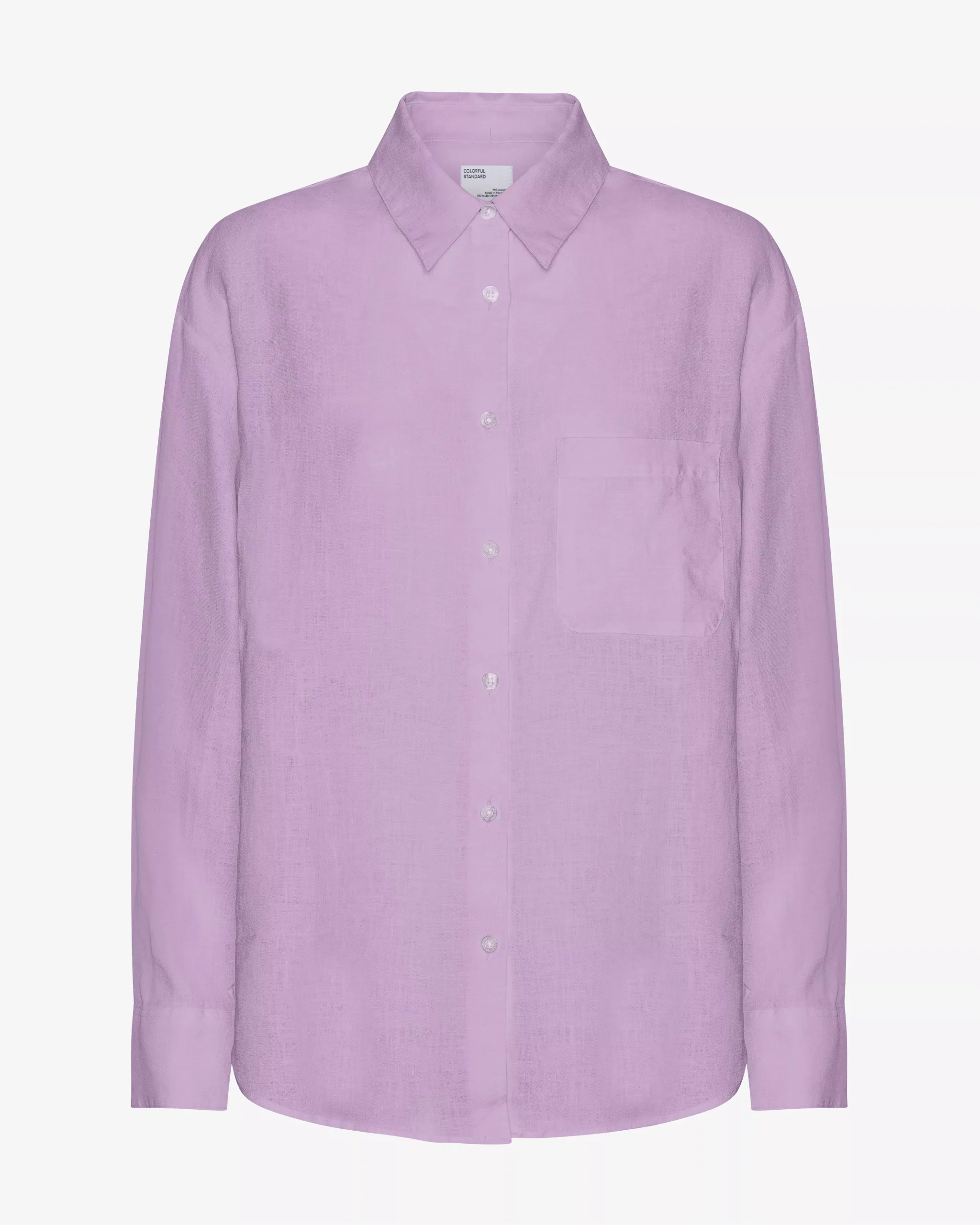 Linen Oversized Shirt - Soft Lavender