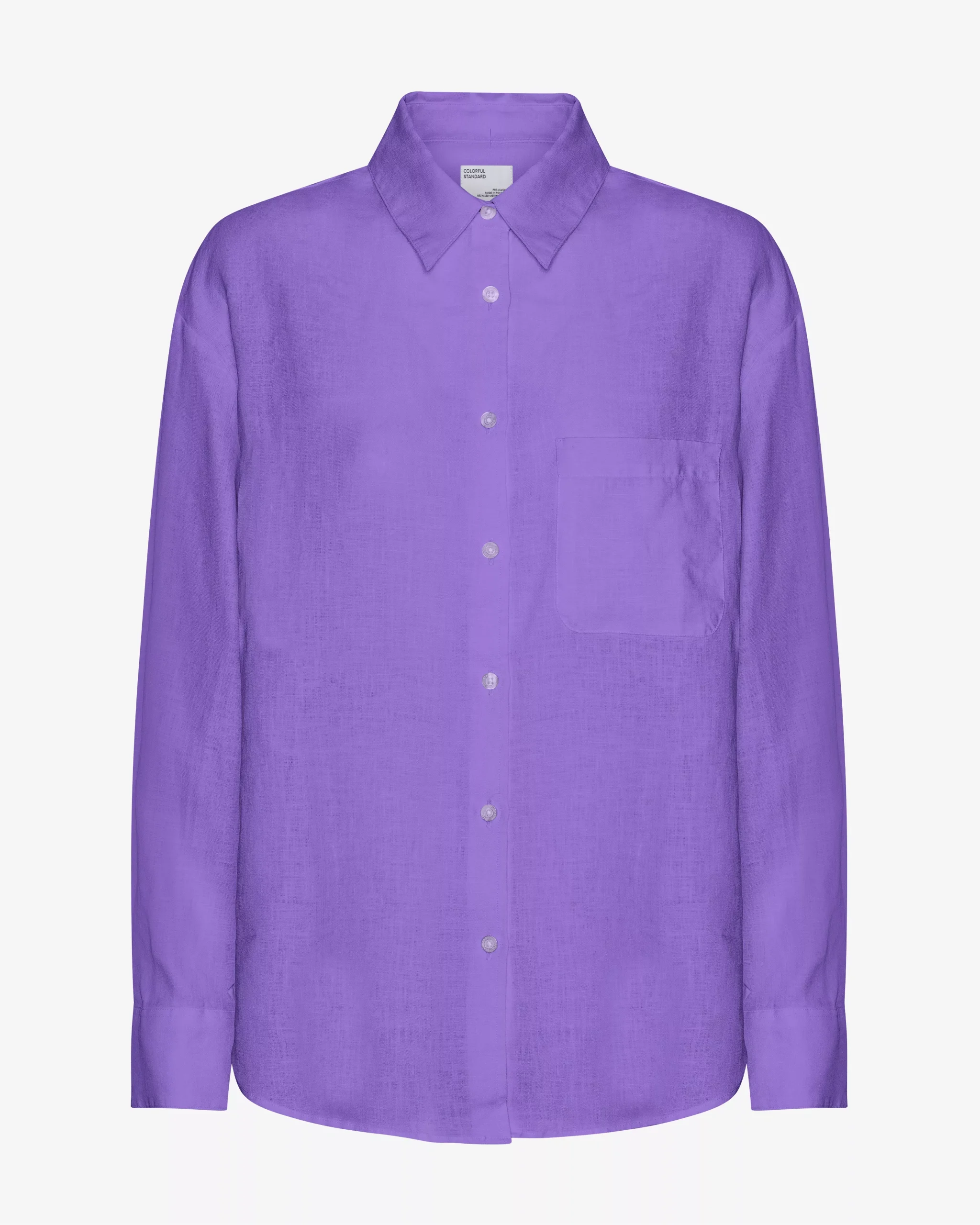 Linen Oversized Shirt - Ultra Violet