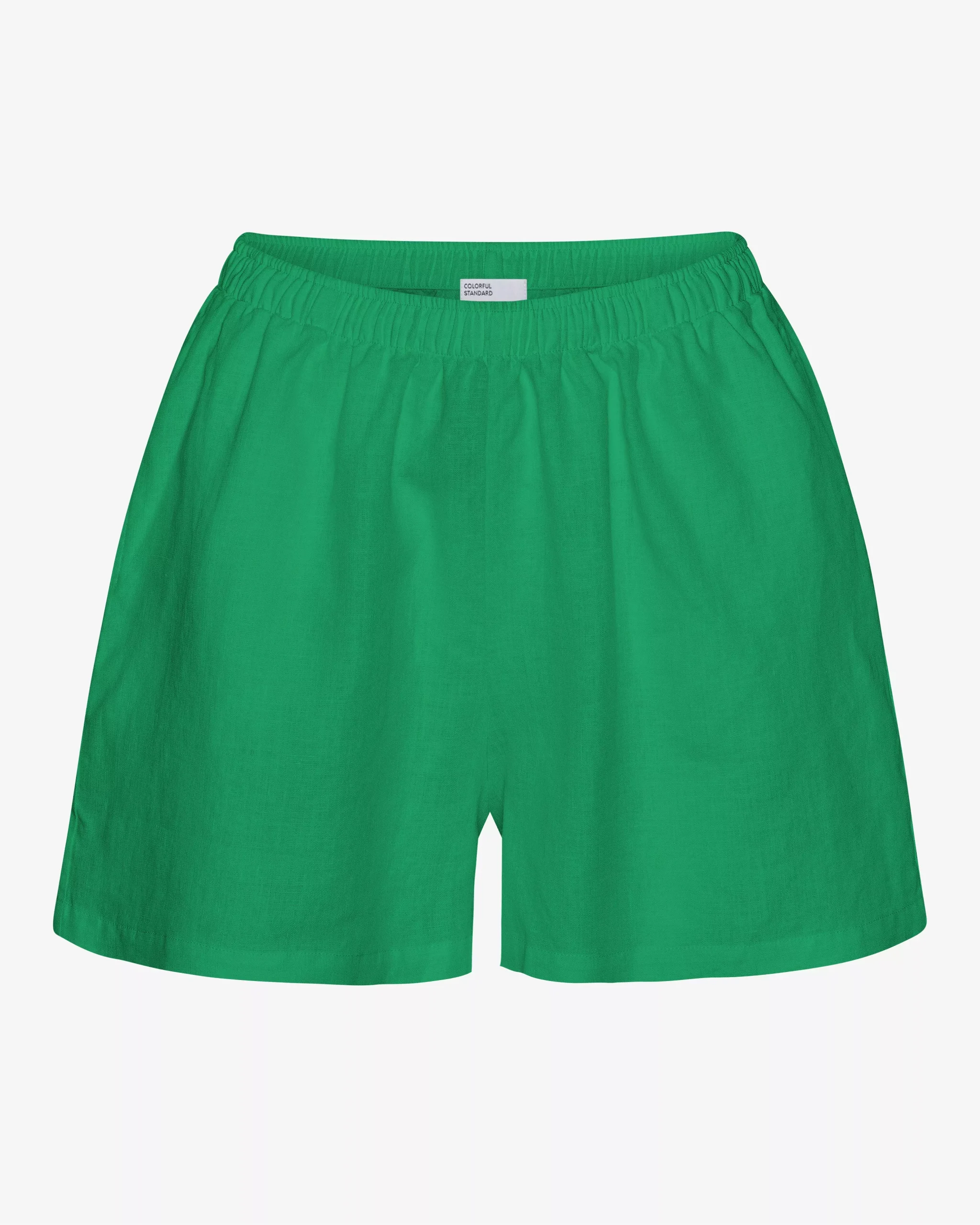Linen Shorts - Kelly Green