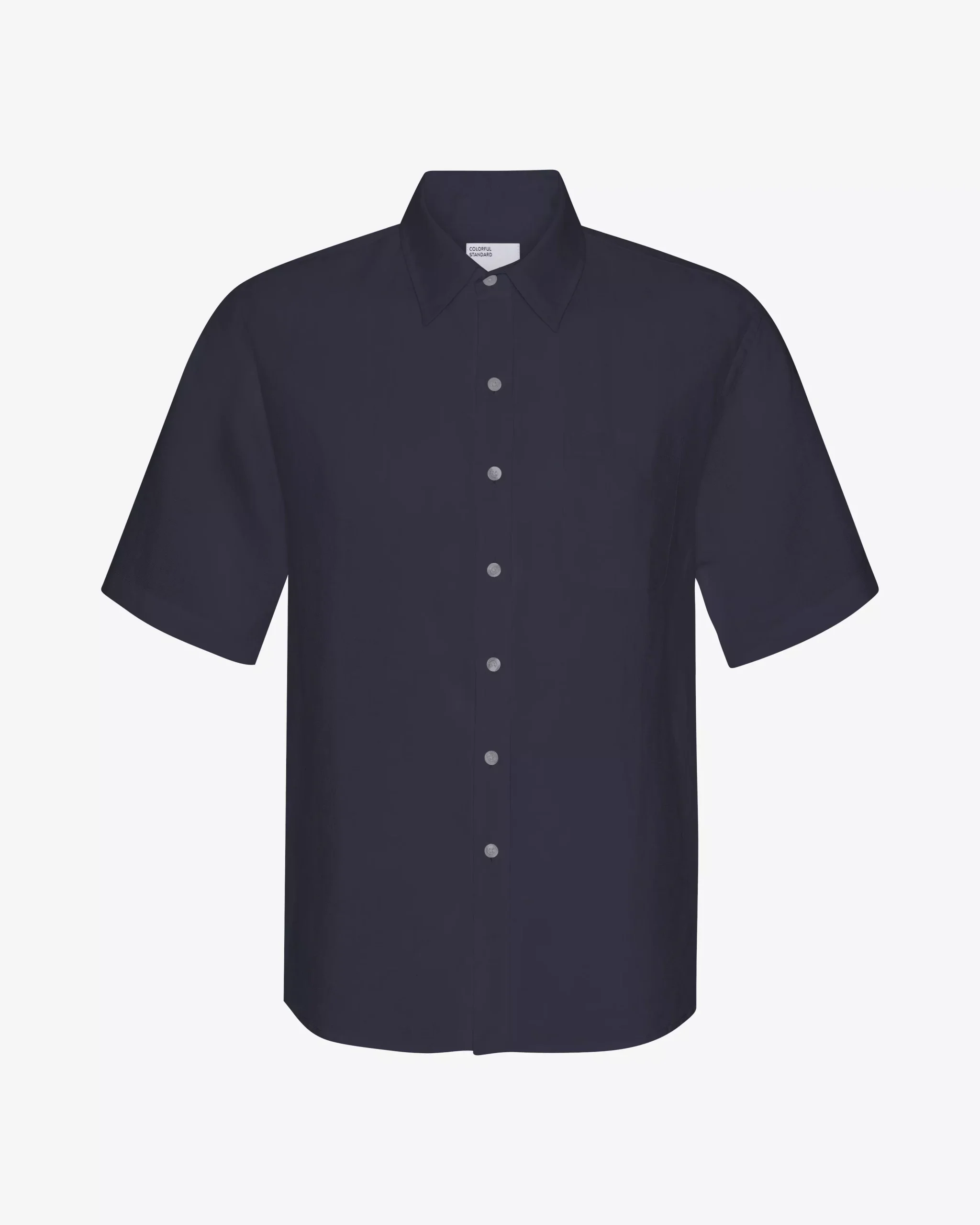 Linen SS Shirt - Navy Blue