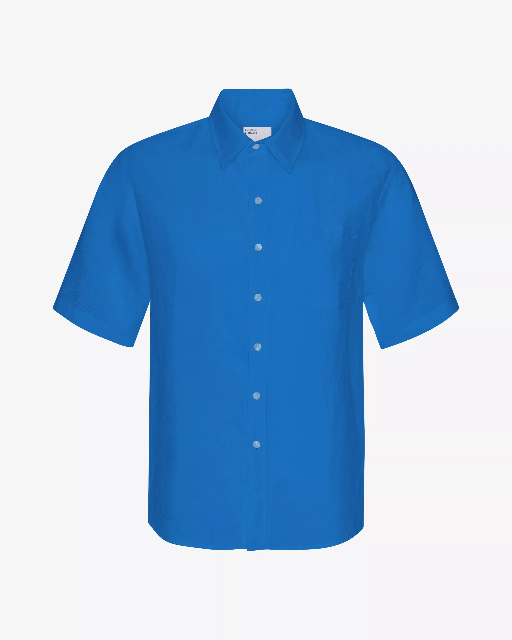 Linen SS Shirt - Pacific Blue