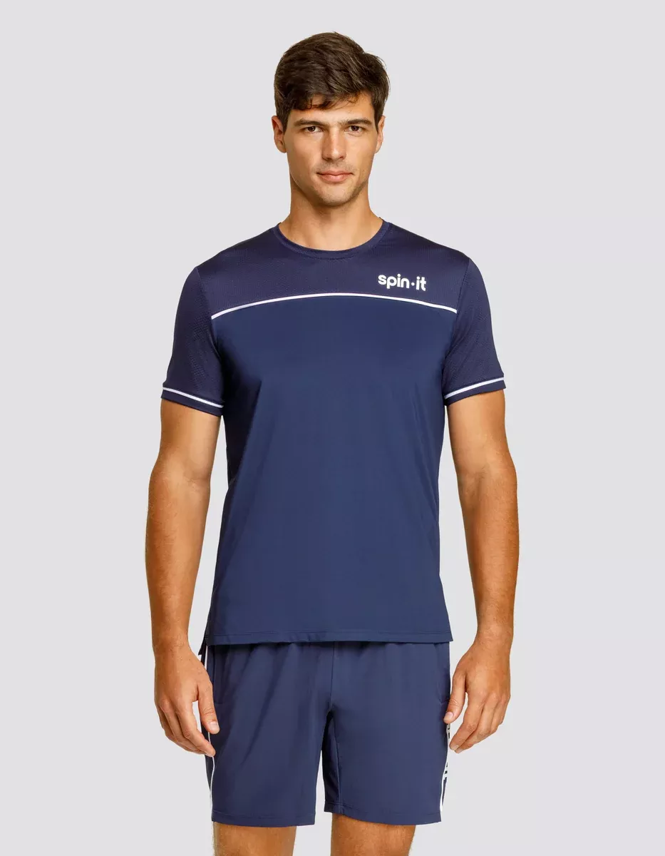 LIONEL SHORT SLEEVE TOP - NAVY BLUE