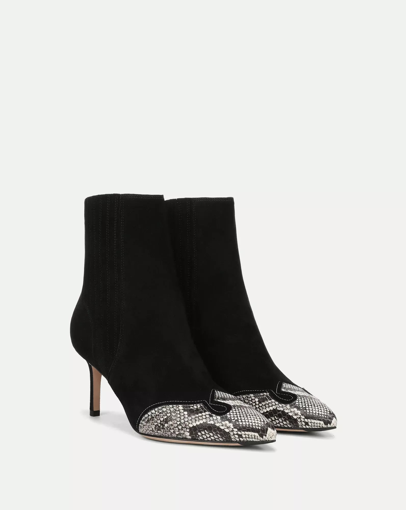 Lisa Western Mid-Heel Ankle-Boot