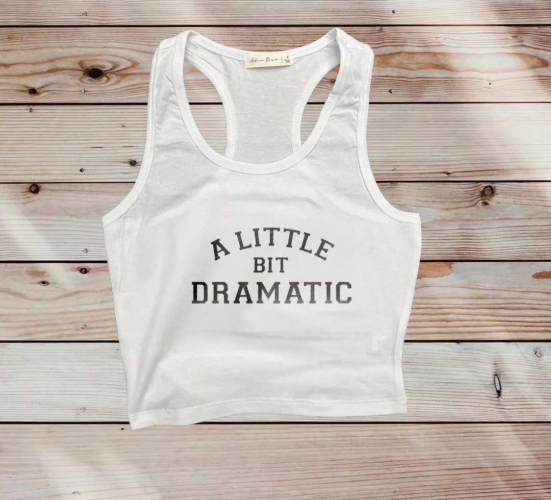 A Little Bit Dramatic Crop Tank