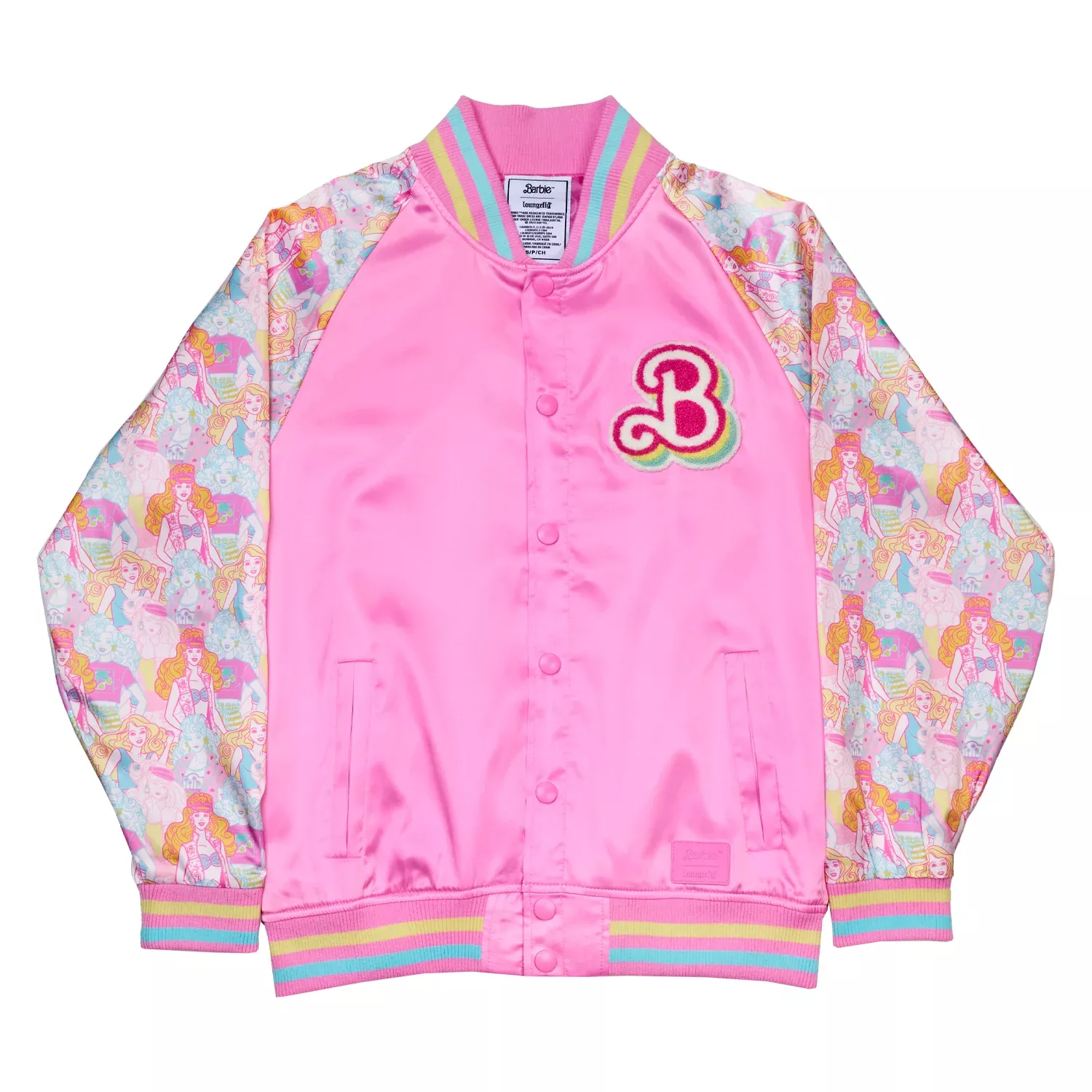Loungefly Barbie 65th Anniversary Unisex Bomber Jacket