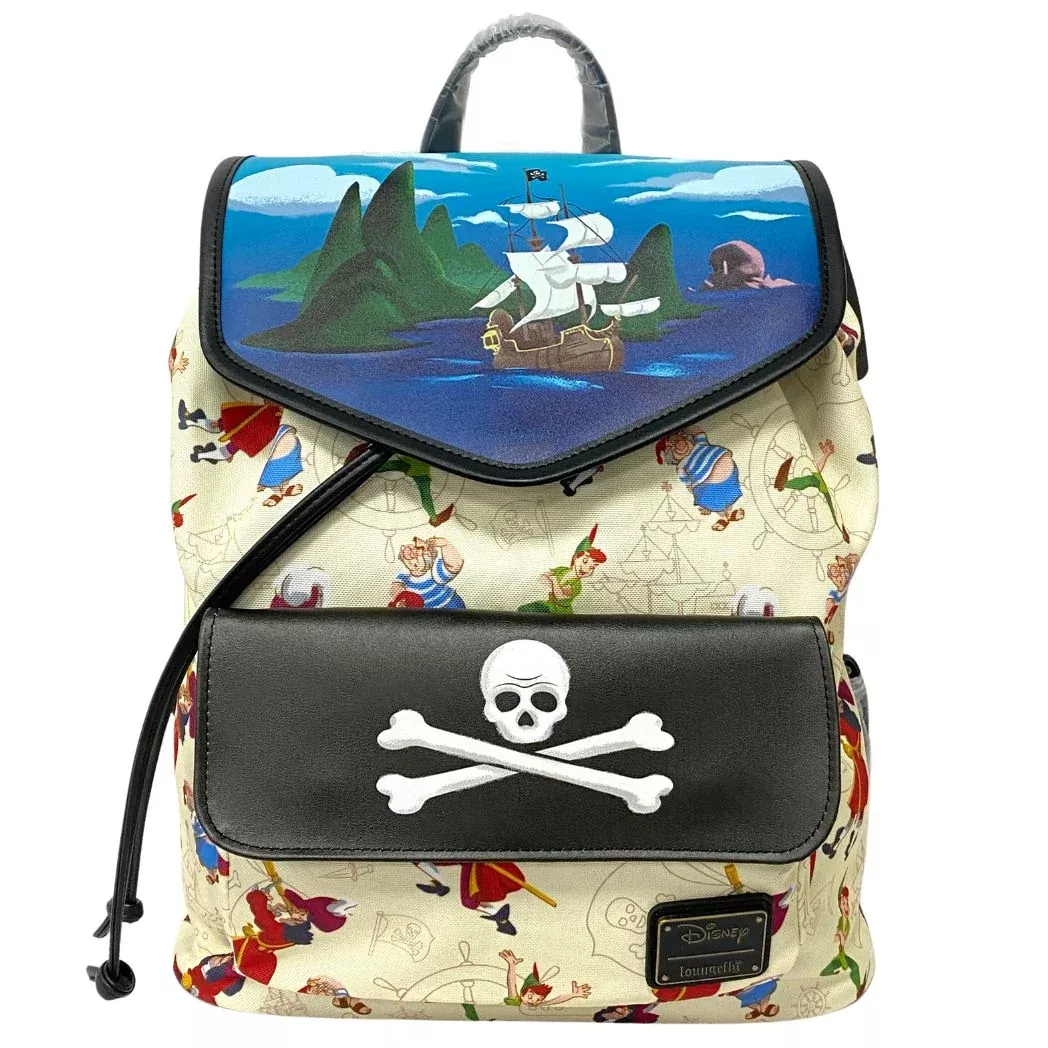 Loungefly Captain Hook Skull Peter Pan Rucksack Backpack | Exclusive