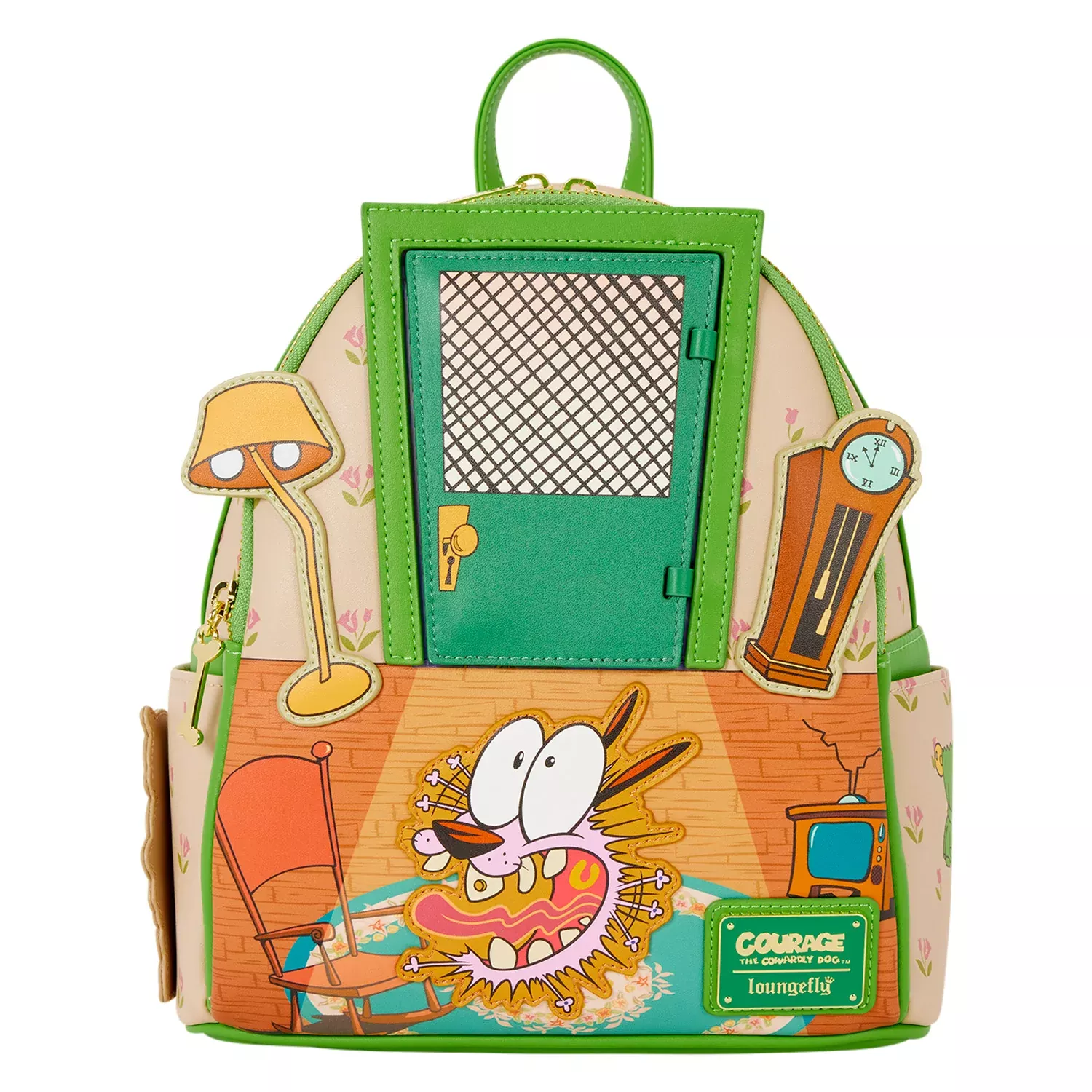 Loungefly Courage The Cowardly Dog Lenticular Mini Backpack
