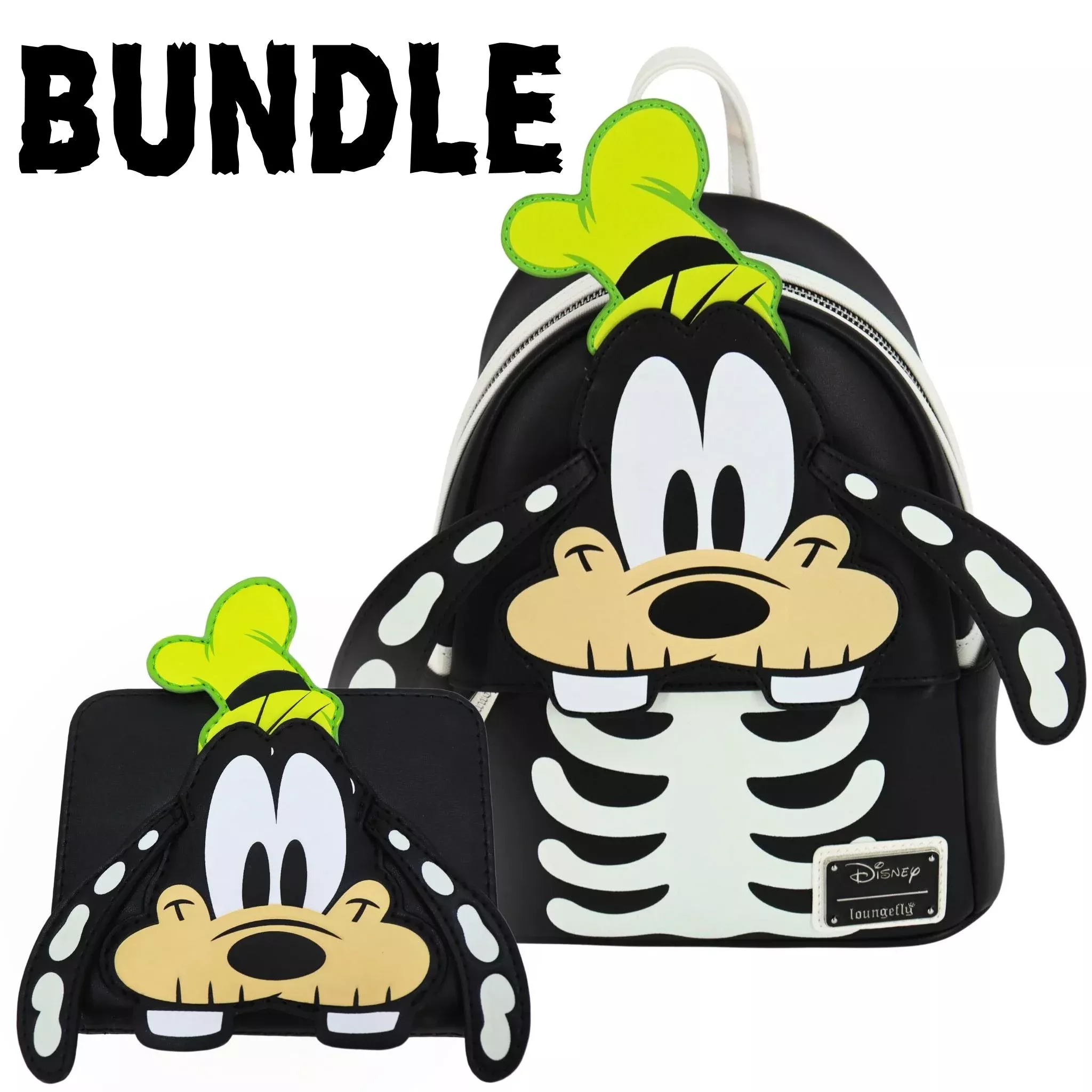 Loungefly Disney Goofy Skeleton Glow-In-The-Dark Cosplay Bundle | Exclusive