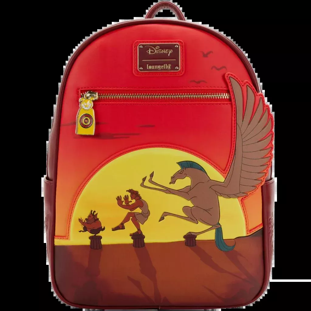 Loungefly Disney Hercules 25th Anniversary Sunset Mini Backpack