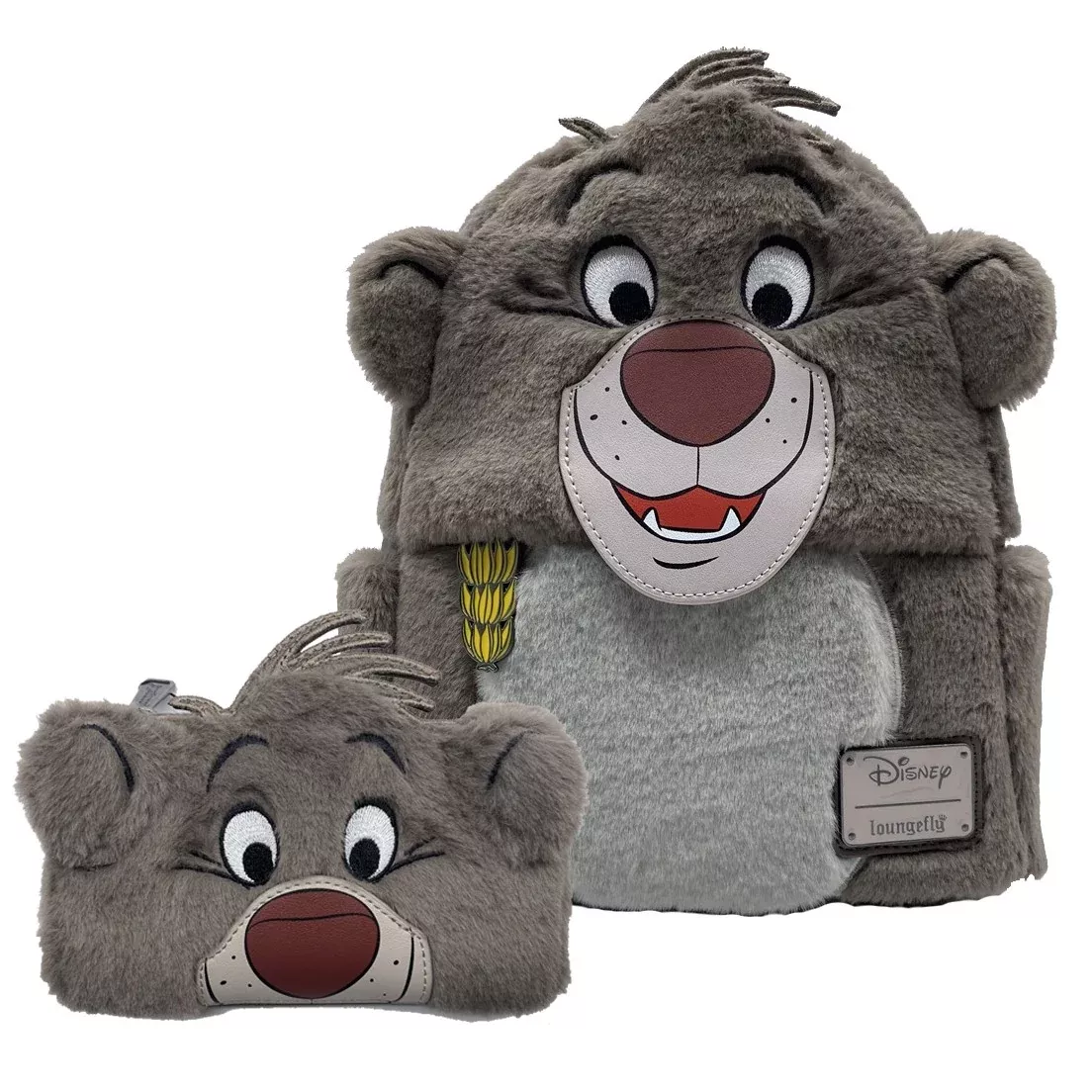Loungefly Disney Jungle Book Baloo Cosplay Backpack & Wallet Set