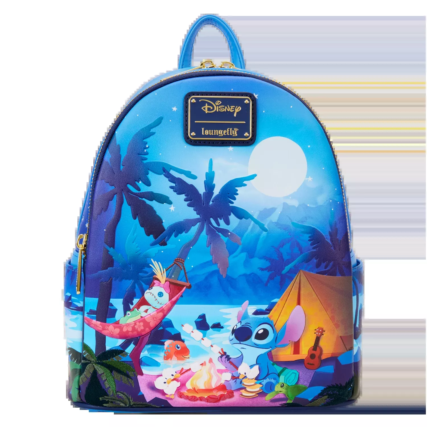 Loungefly Disney Lilo And Stitch Camping Cuties Mini Backpack