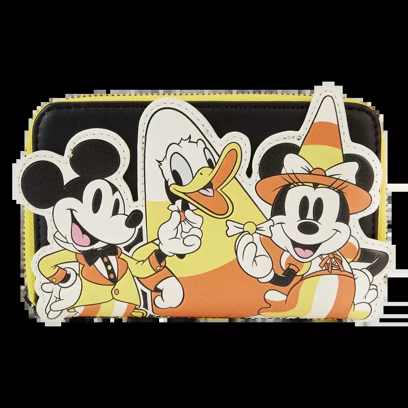 Loungefly Disney Mickey and Friends Candy Corn Ziparound Wallet