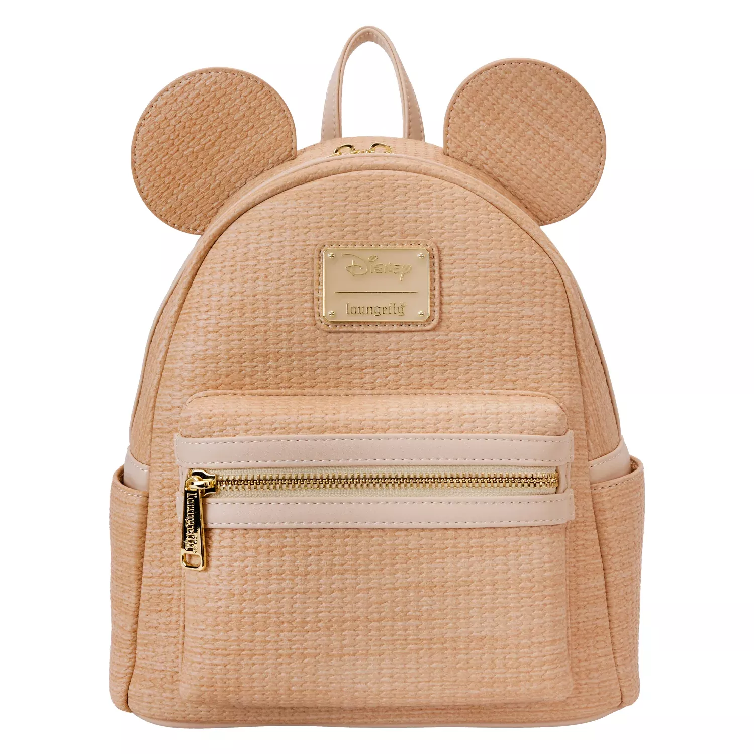 Loungefly Disney Mickey Mouse Woven Straw Texture Mini Backpack
