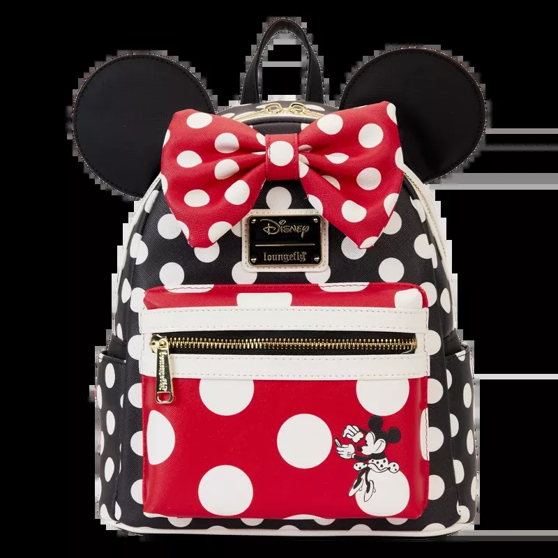 Loungefly Disney Minnie Mouse Rocks the Dots Classic Mini Backpack
