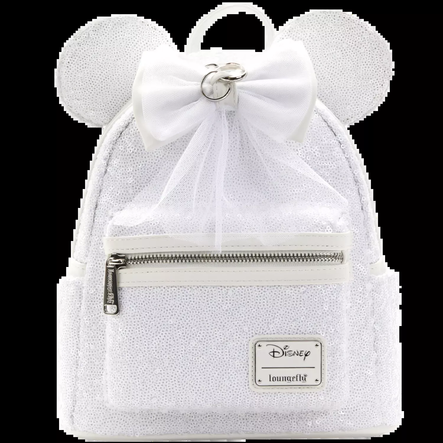 Loungefly Disney Minnie Sequin Wedding Mini Backpack