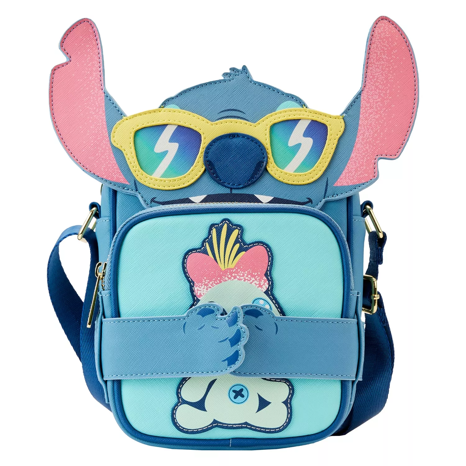 Loungefly Disney Stitch Beach Day Crossbuddy Bag