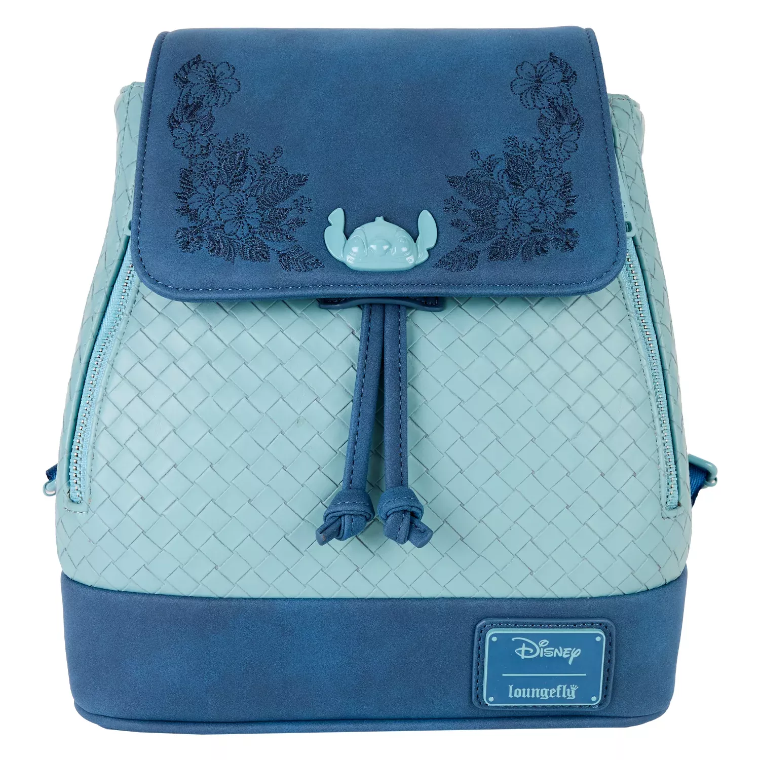 Loungefly Disney Stitch Embroidered Floral Drawstring Mini Backpack