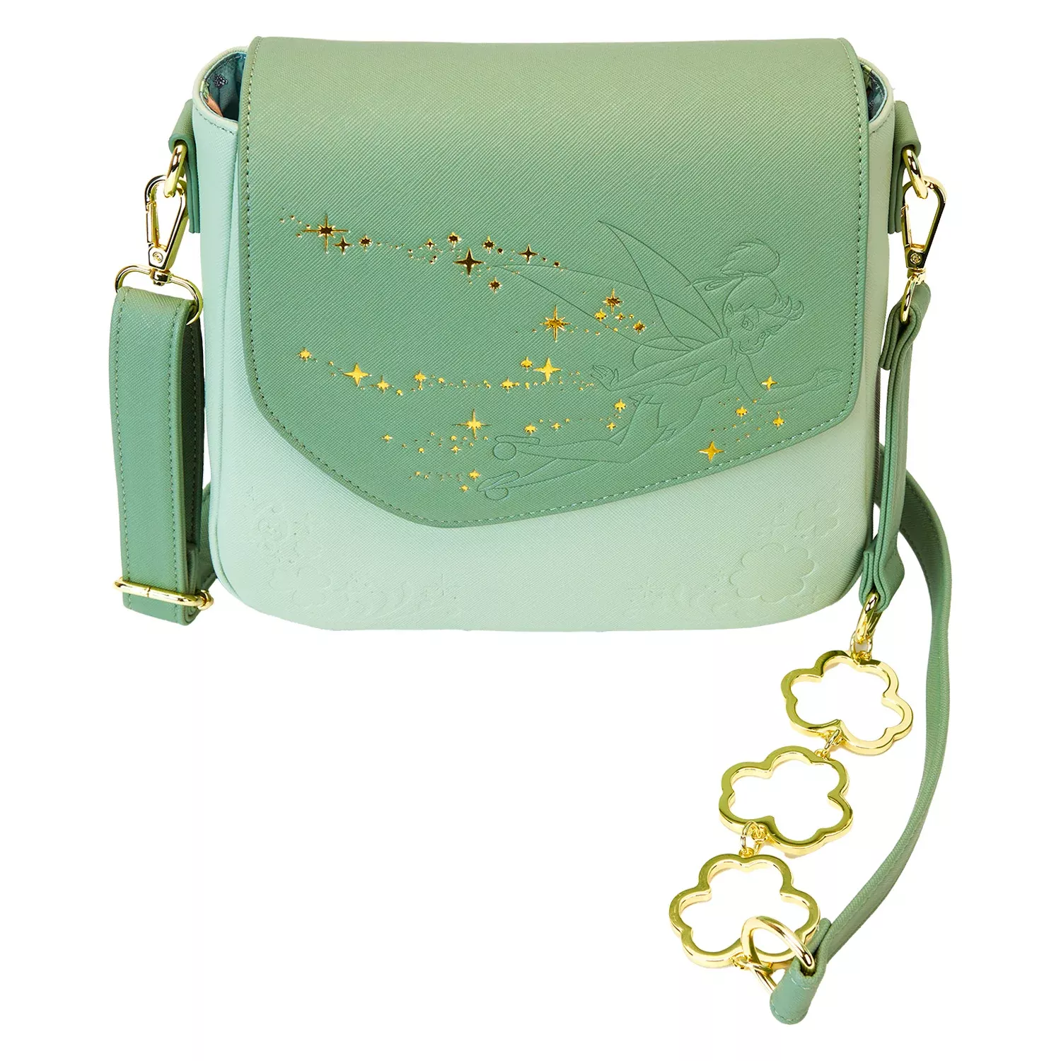 Loungefly Disney Tinker Bell 4-Leaf Clover Crossbody Bag