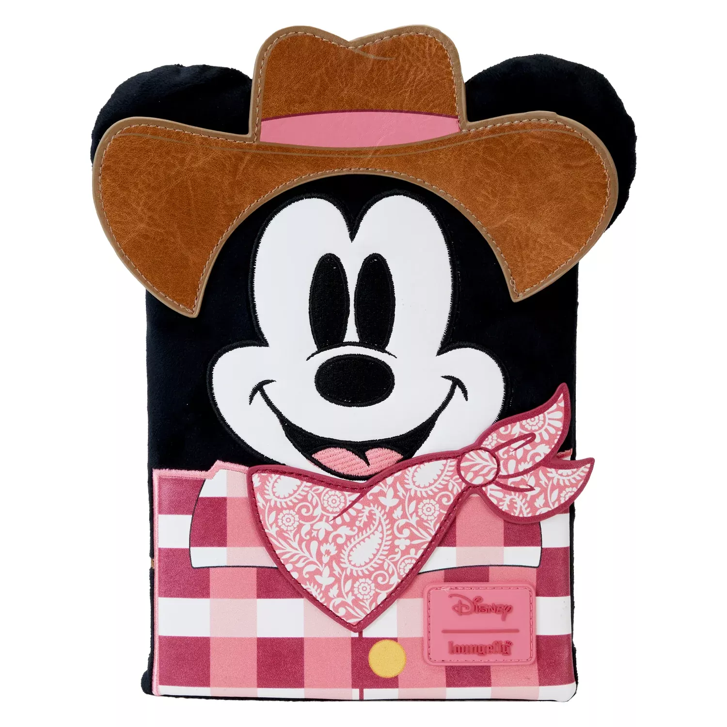 Loungefly Disney Western Mickey Plush Refillable Stationery Journal