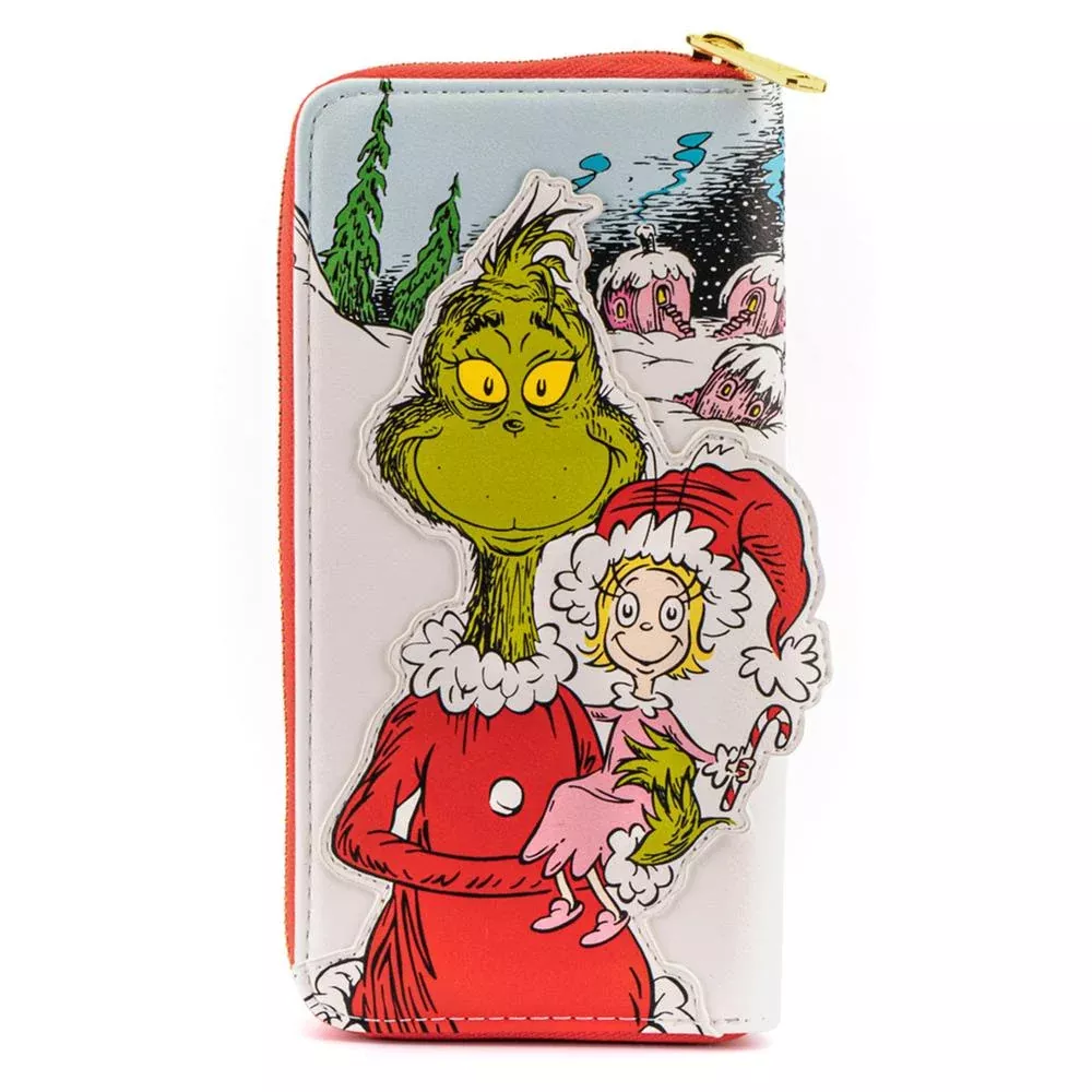 Loungefly Dr. Seuss The Grinch Loves The Holidays Ziparound Wallet