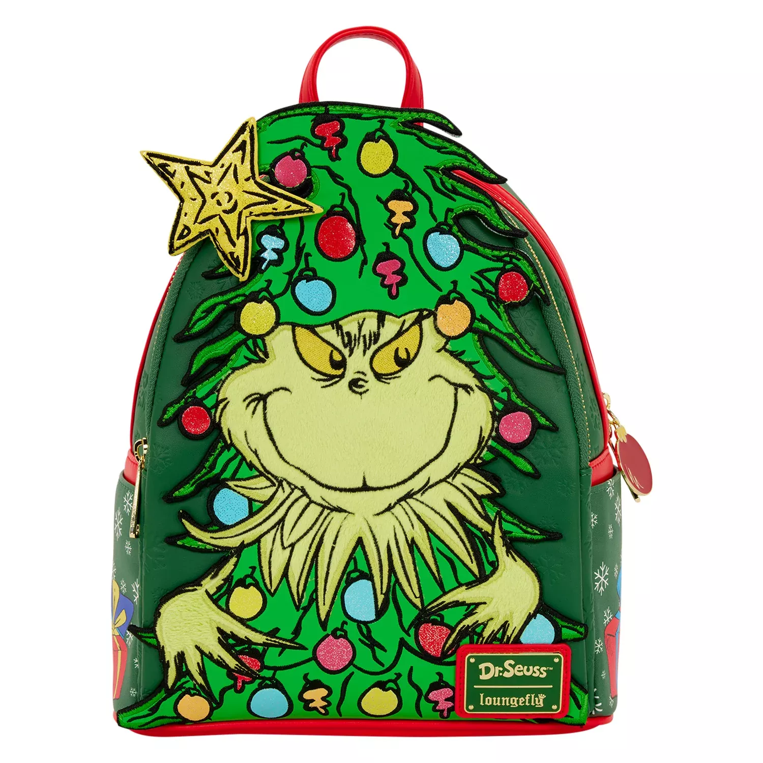 Loungefly Dr. Seuss How the Grinch Stole Christmas! Light-Up Tree Mini Backpack