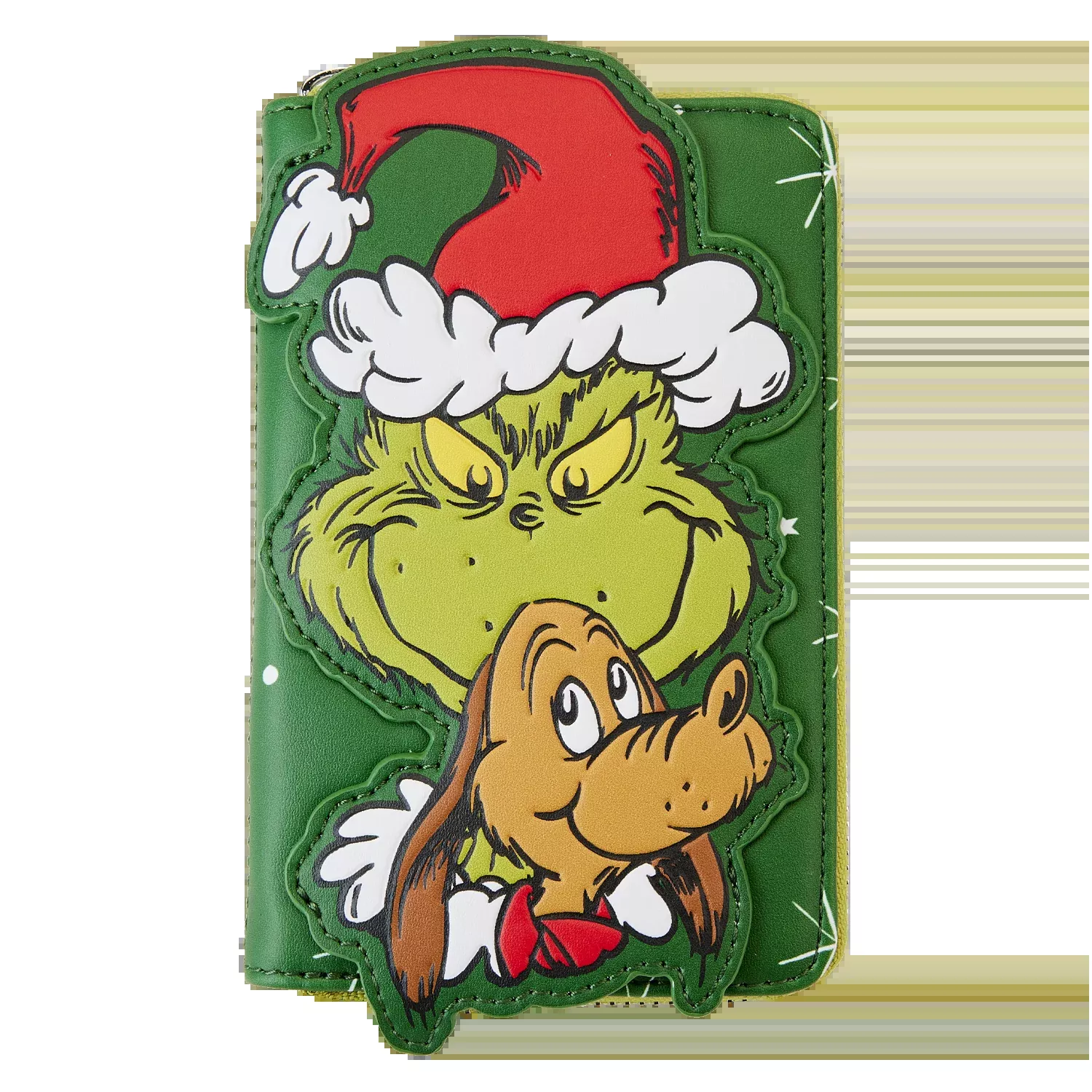 Loungefly Dr Seuss Santa Grinch and Max Ziparound Wallet