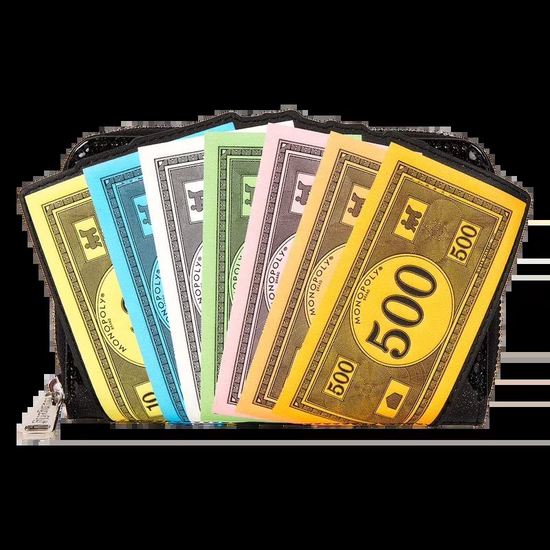Loungefly Hasbro Monopoly Money Zip Around Wallet