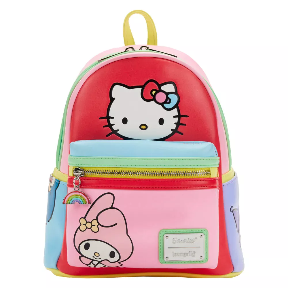 Loungefly Hello Kitty and Friends Color Block Mini Backpack