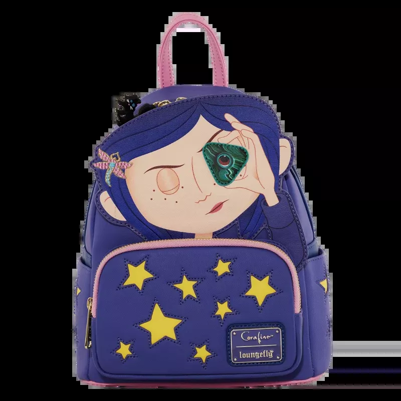 Loungefly Laika Coraline Stars Cosplay Mini Backpack