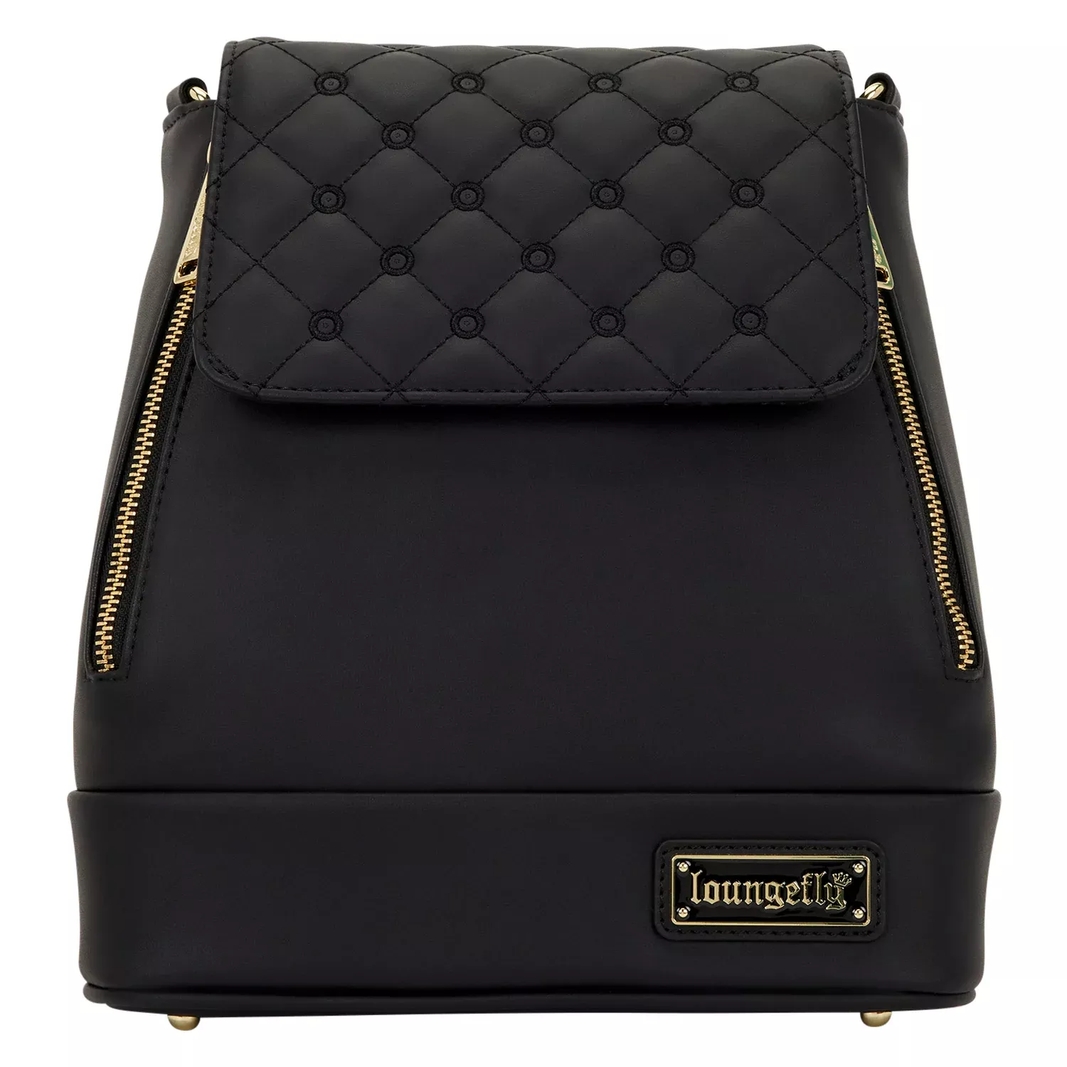 Loungefly The Lilly Black Convertible Mini Backpack & Crossbody Pin Trader Bag