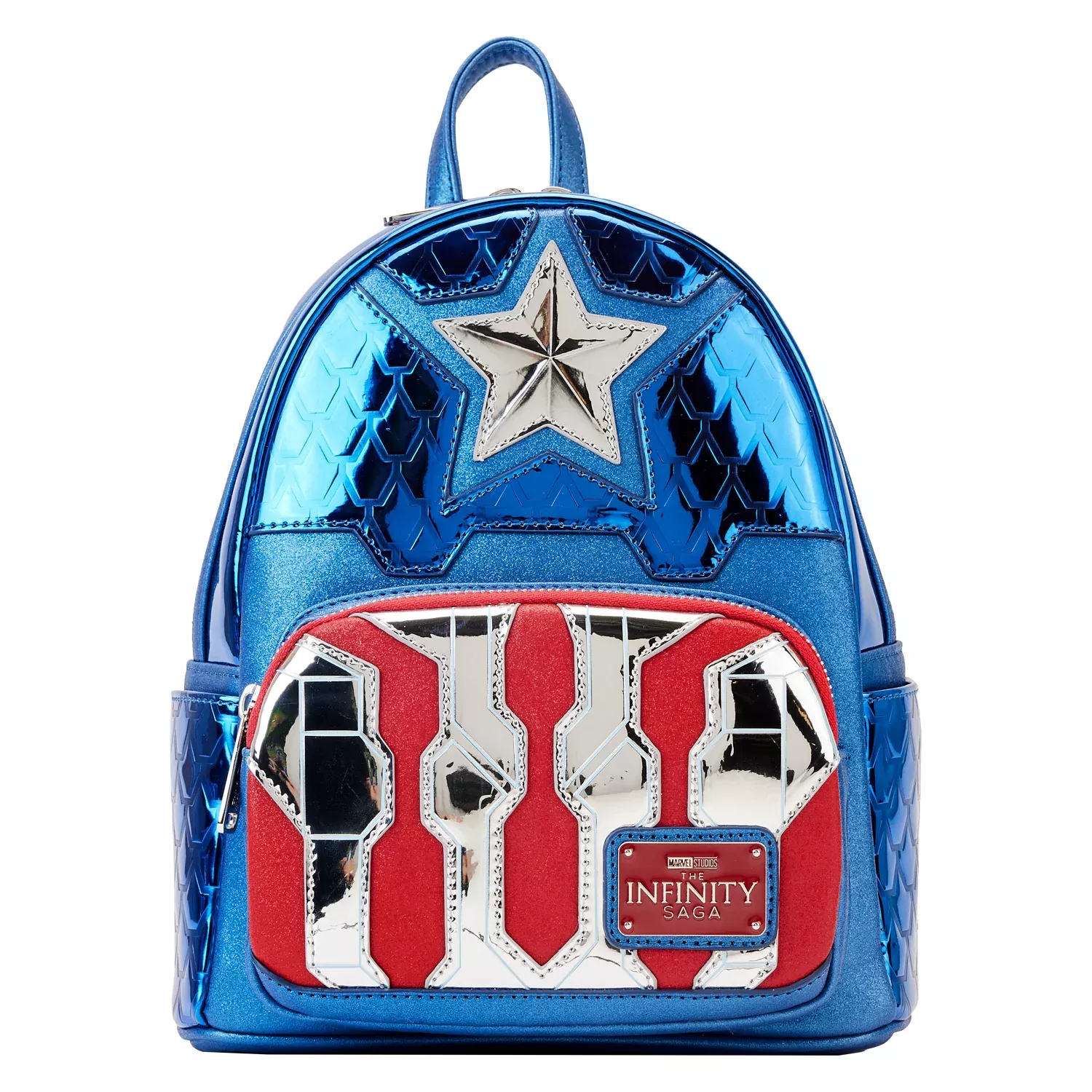Loungefly Marvel Shine Captain America Cosplay Mini Backpack